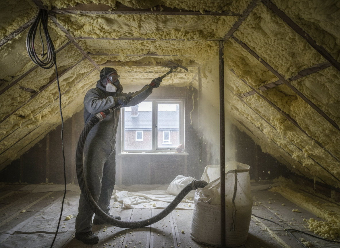 Open Cell Spray Foam Removal in York, North Yorkshire