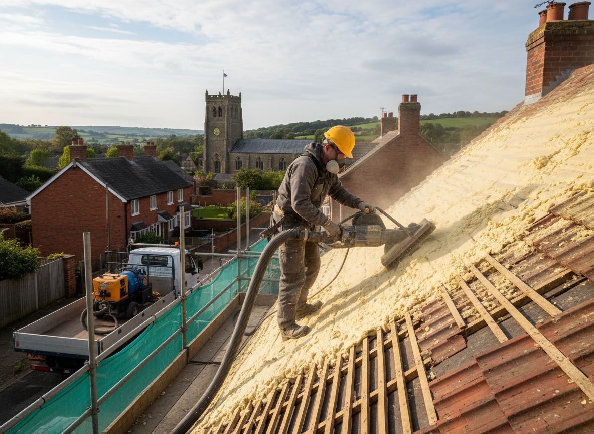 Roof Spray Foam Removal in York, North Yorkshire