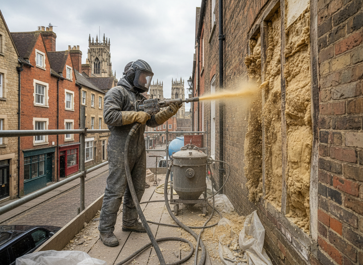 Sand Blasting Spray Foam Insulation Removal in York, North Yorkshire