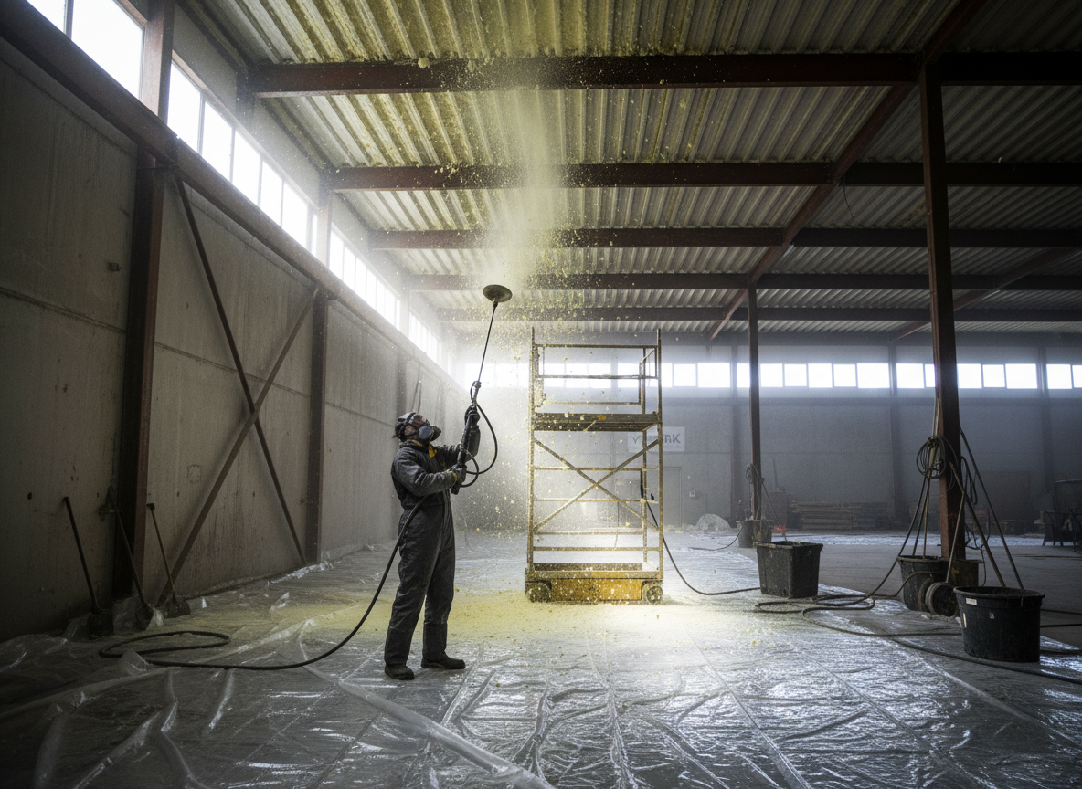 Warehouse Spray Foam Removal in York, North Yorkshire